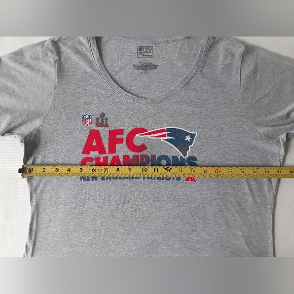 New England Patriots AFC champions women's v neck short sleeve top size L - Picture 7 of 9